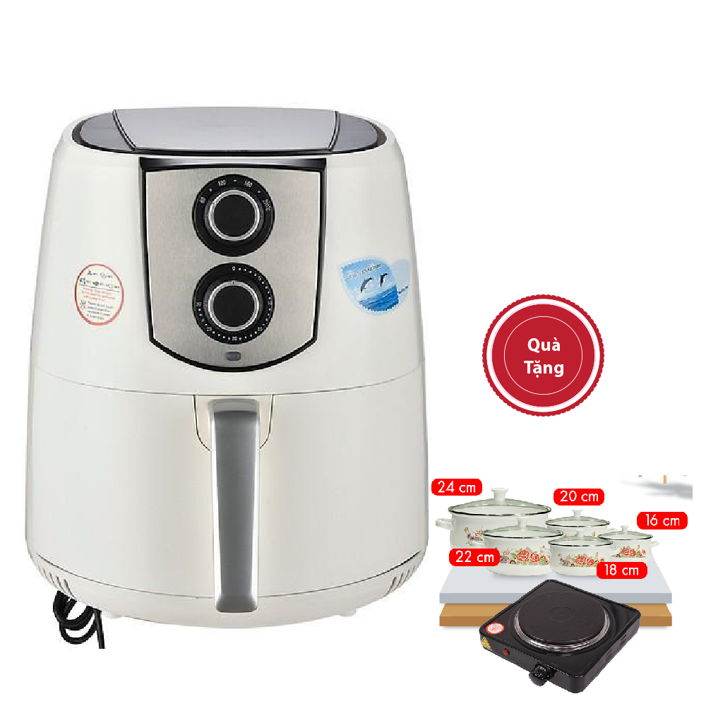 [HCM]Nồi Chiên Nướng Không Dầu Perfect USA - Dung Tích Khổng Lồ 5L - Có Thể Nướng Cả 1 Con Gà - Công suất 1400W - Bảo Hành 12 Tháng