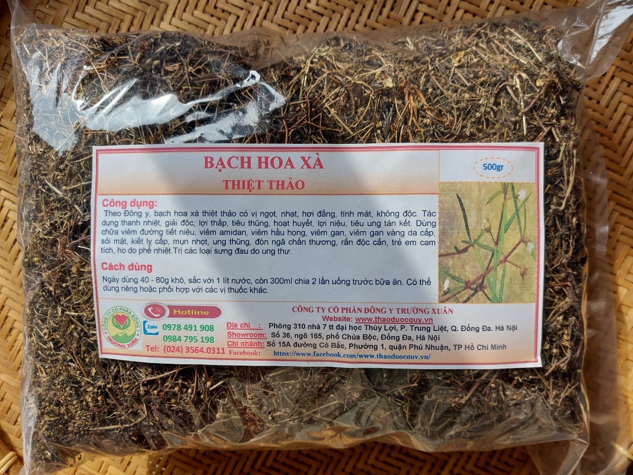 Bạch hoa xà/ bạch hoa xà thiệt thảo