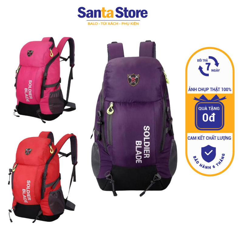 Balo thời trang nam nữ SB30 đi học đi chơi đựng quần áo du lịch dã ngoại kiểu dáng thể thao cao cấp SANTA STORE
