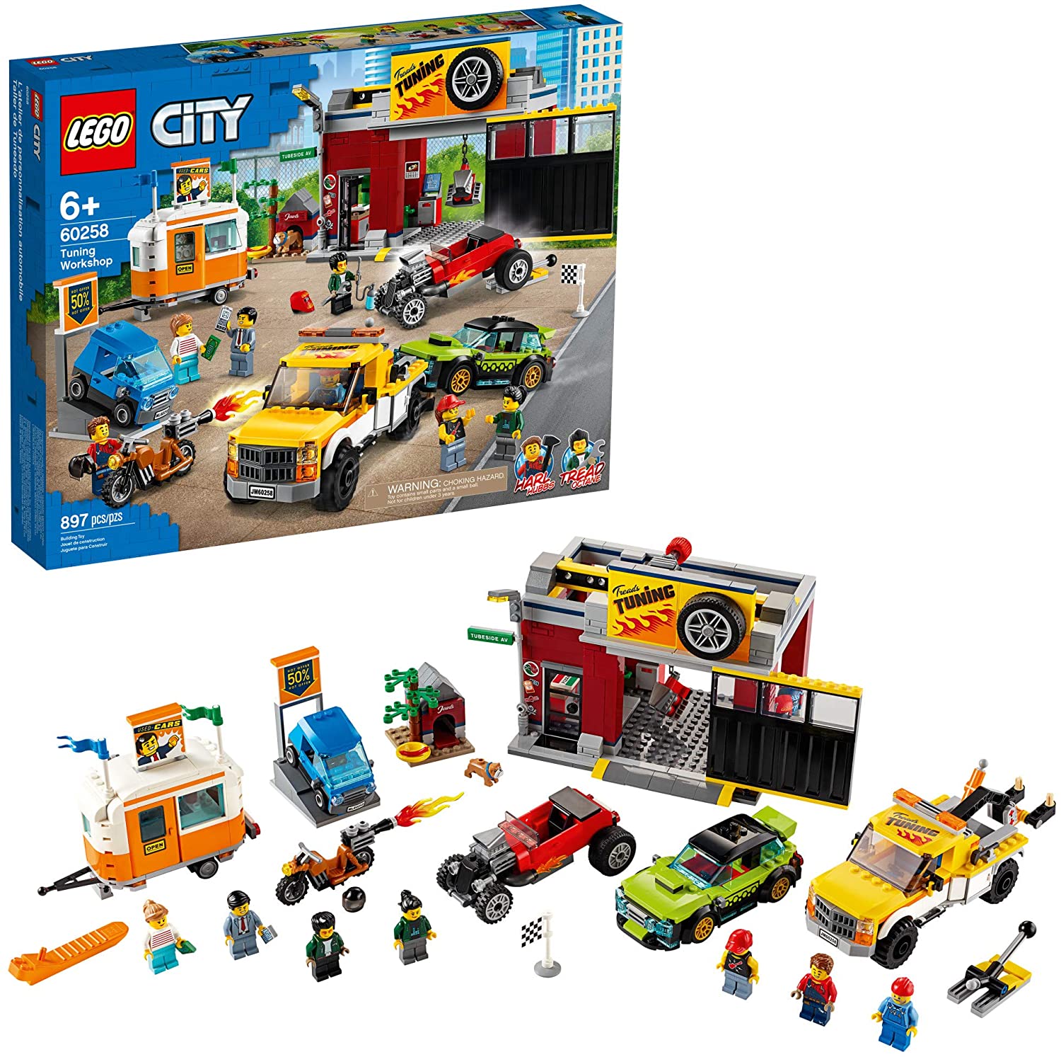 Đồ chơi lego city - cửa tiệm sửa xe - 60258
