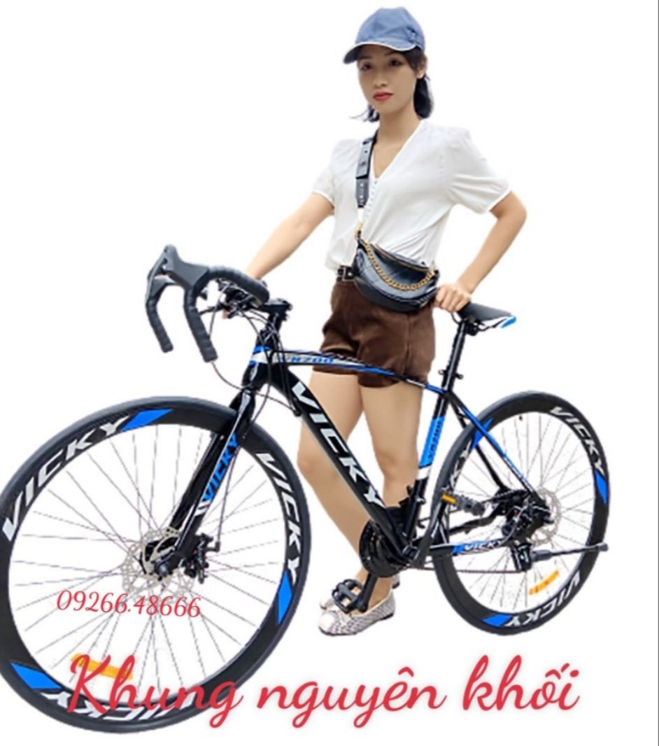 XE ĐẠP ĐỊA HÌNH (CÓ VIDEO ) xe đạp leo núi VICKY - a hìu - xe đạp bánh bé - xe đạp bánh 70cc -XE ĐẠP ĐUA - TAY CONG KHUNG MỐI HÀN