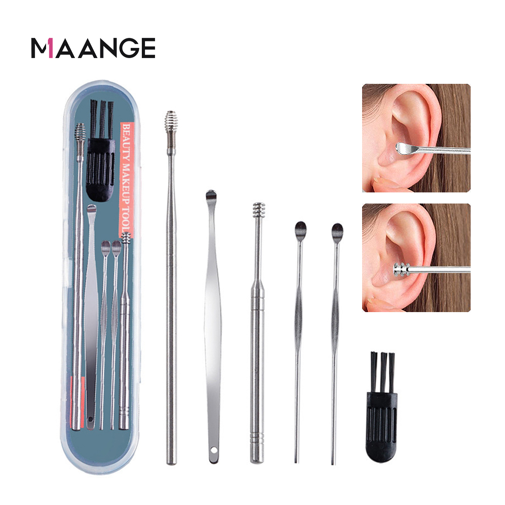 MAANGE Bộ dụng cụ vệ sinh tai thiết kế nhỏ gọn dễ dàng đem theo khi đi du lịch