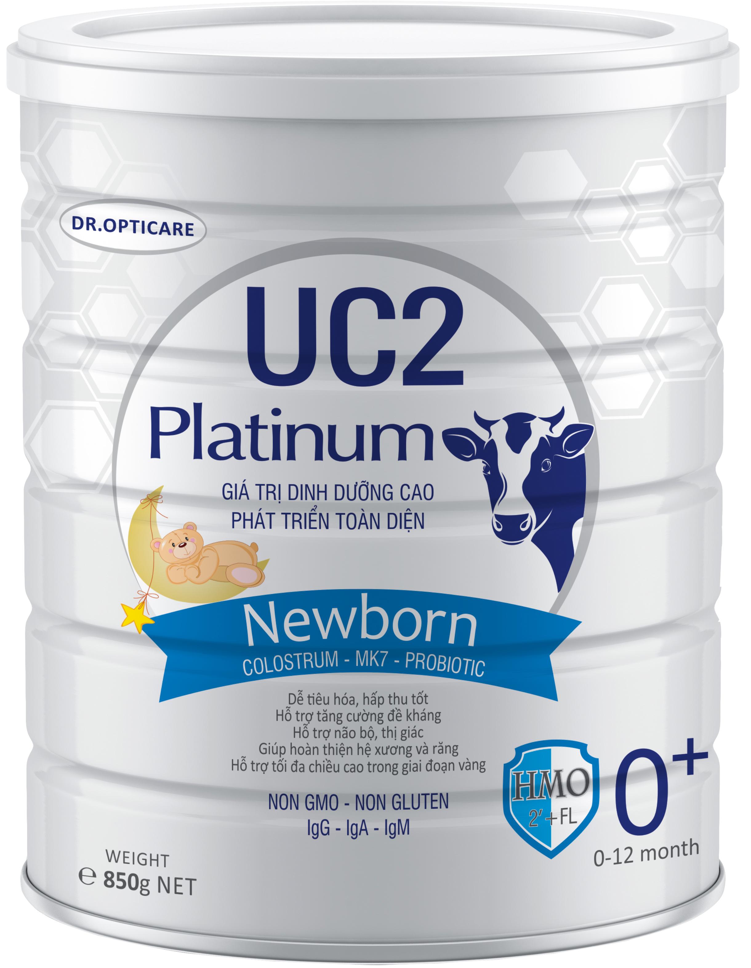 Sữa bột u.c.2 pla.tin.um new.born 800g - freeship max - lohamart