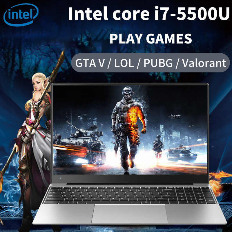 ASUS Máy tính xách tay Laptop Gaming Intel Core i7 5500U 3.0GHz DDR4 RAM 16G SSD 256GB/512GB/1TB Windows11 Pro Chơi GTA V Miễn Phí Bảo Hành Hai Năm