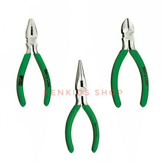 Combo 3 cây Kìm mỏ bằng,kìm mỏ nhọn, mỏ cắt 125mm
