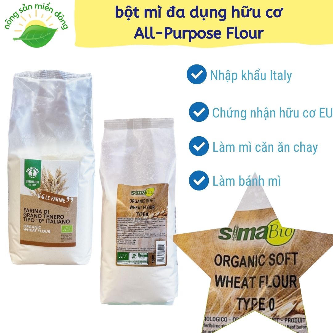 Bột Mì Đa Dụng Hữu Cơ 1kg Organic All-Purpose Flour