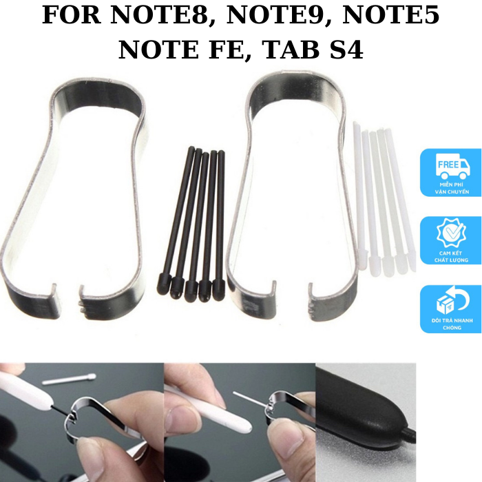 Ngòi bút spen samsung note 9, note 8, note fe, tab s4 - bộ 5 ngòi bút spen samsung