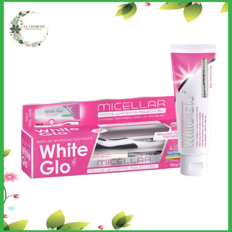Kem đánh răng làm trắng răng từ công nghệ Micellar White Glo 150g