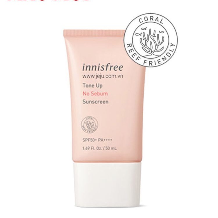 [HCM]Kem chống nắng Innisfree Tone Up No Sebum Sunscreen SPF50+/PA++++