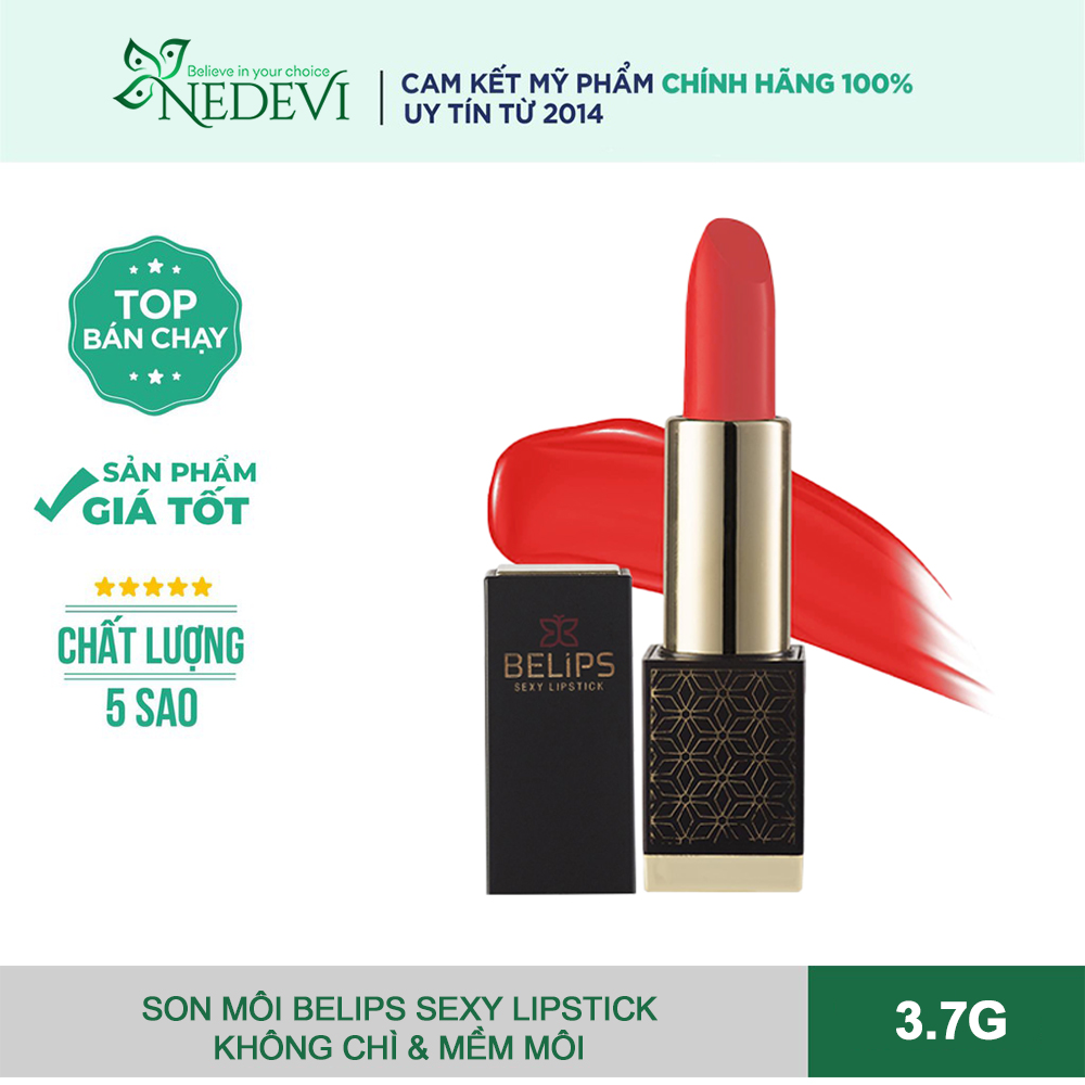 Son Tươi Belips 100% Thành Phần Thiên Nhiên Không Chứa Chì