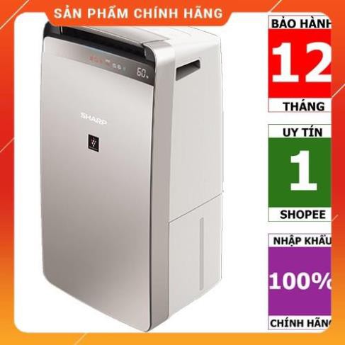 Máy hút ẩm và lọc không khí sharp dw-j27fv-s , hàng chính hãng - bảo hành 12 tháng