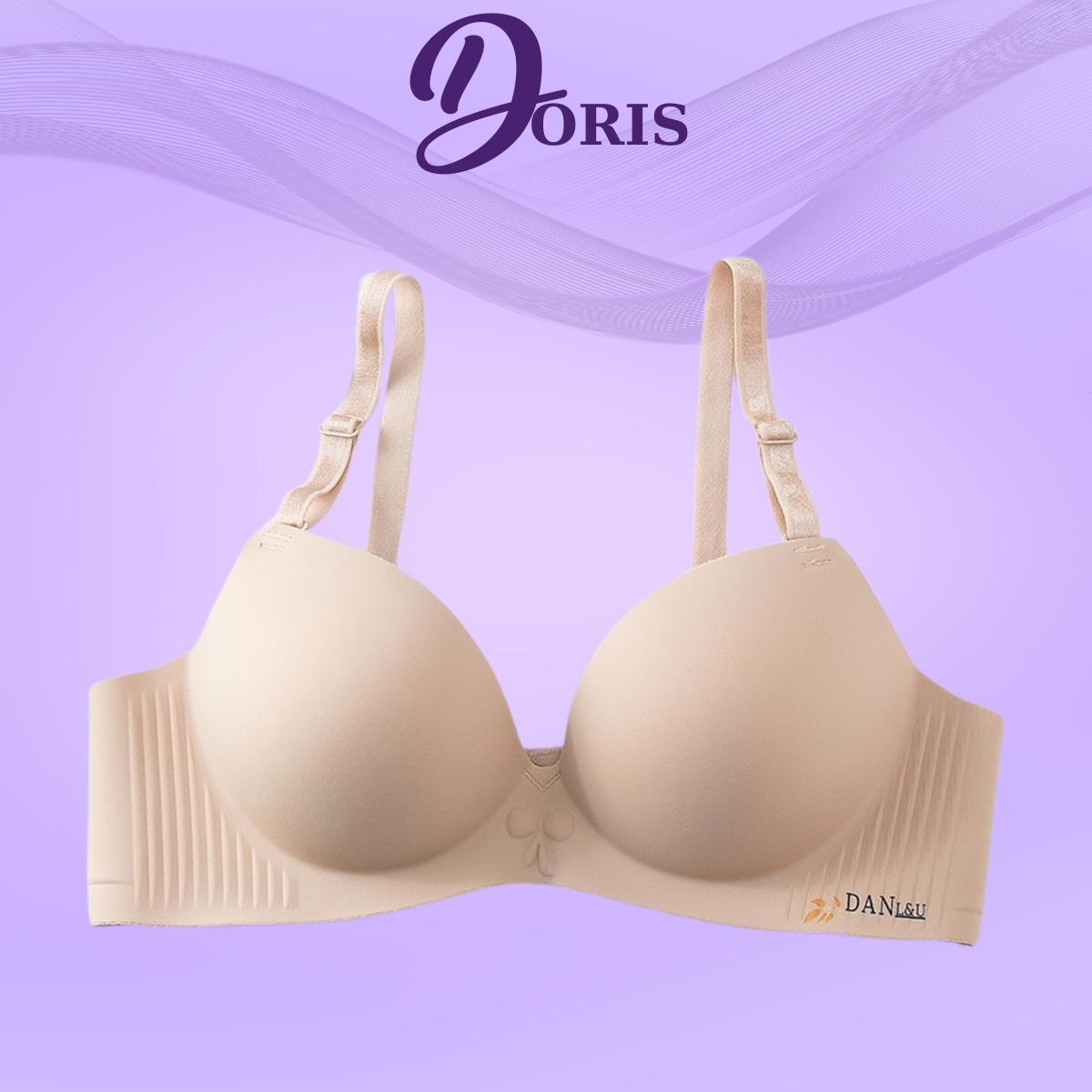  Áo Lót Nữ Su Đúc Không Gọng Nâng Đệm Nâng V1 Mềm Mại DORIS D02 