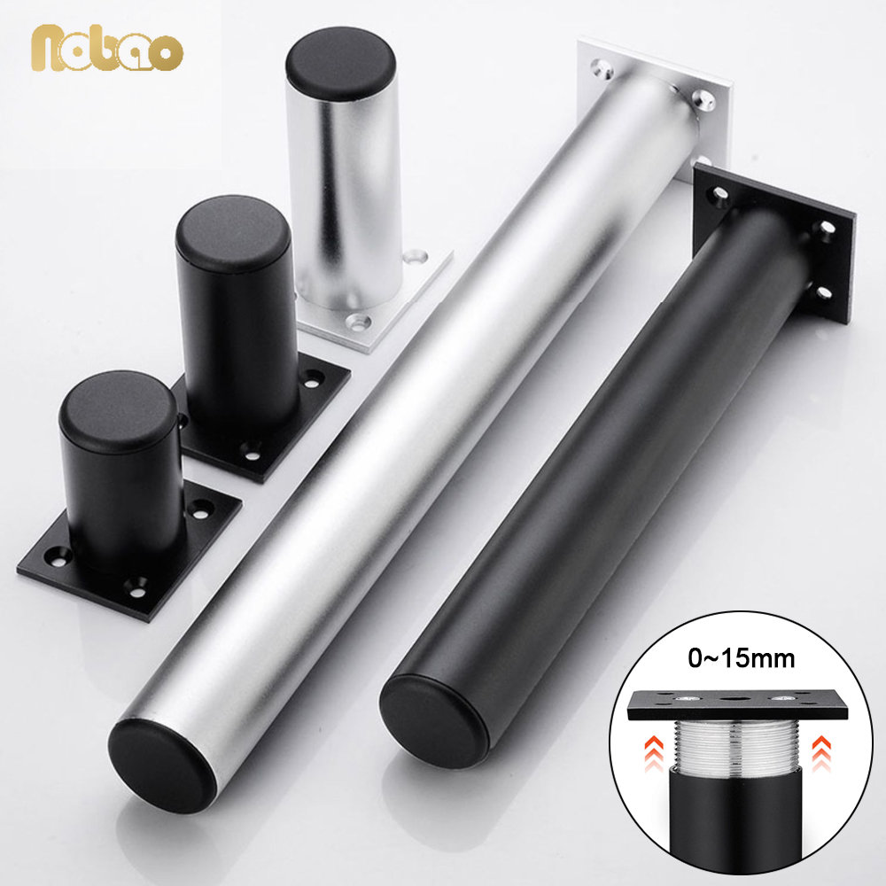 Onubao Hợp Kim Nhôm Dày Chân Tủ Tủ Tivi Hỗ Trợ Chân Hợp Kim Nhôm Có Thể Điều Chỉnh Nội Chiều Cao Chân Tủ Phòng Tắm Chân Tủ sofa Giường Bàn Trà Chân