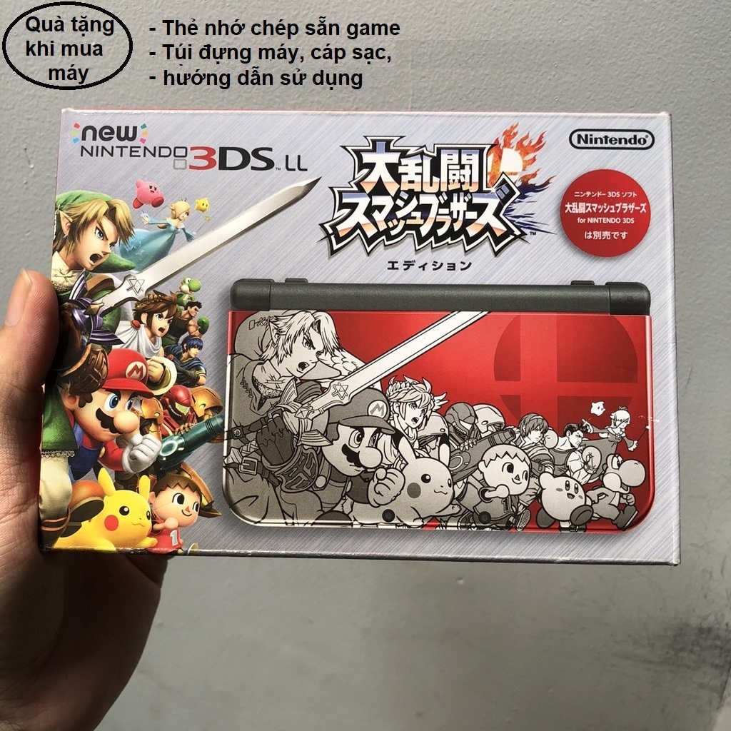 Máy chơi game Nintendo New 3DS LL thẻ 64gb chép game sẵn-BH 3 tháng