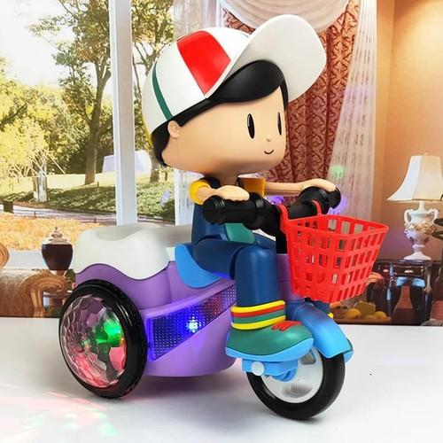 Đồ chơi em bé đi xe đạp có nhạc bánh xe phát sáng