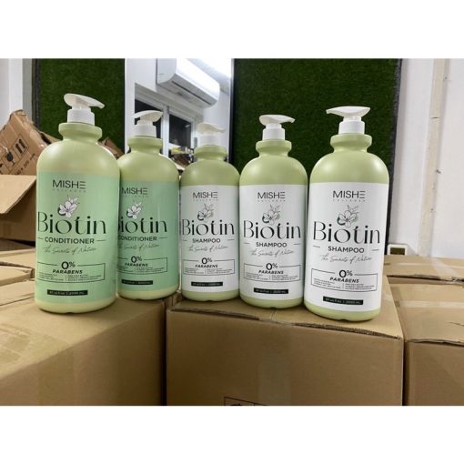Gội xả mishe biotin thơm mềm mượt 2000ml-mỹ phẩm hạnh duyên