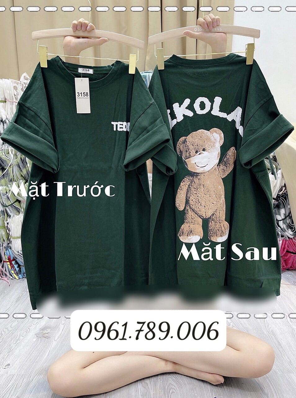 Áo thun 3158 gấu teddy