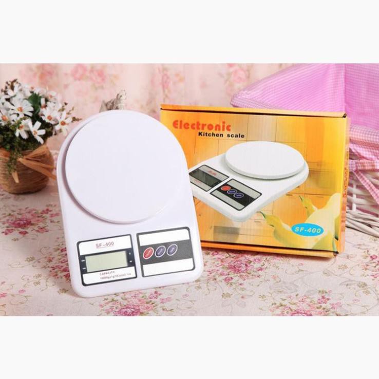 Cân Điện Tử Nhà Bếp Để Bàn - Cân Điện Tử Thực Phẩm Nhà Bếp Electronic Kitchen Scale 7GS400 (Tặng 2 Pin) 7giftshop