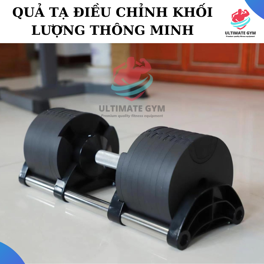 Tạ tay tạ dumbbell điều chỉnh khối lượng thông minh nuobell từ 2,5kg đến 36kg/quả ULTIMATE GYM