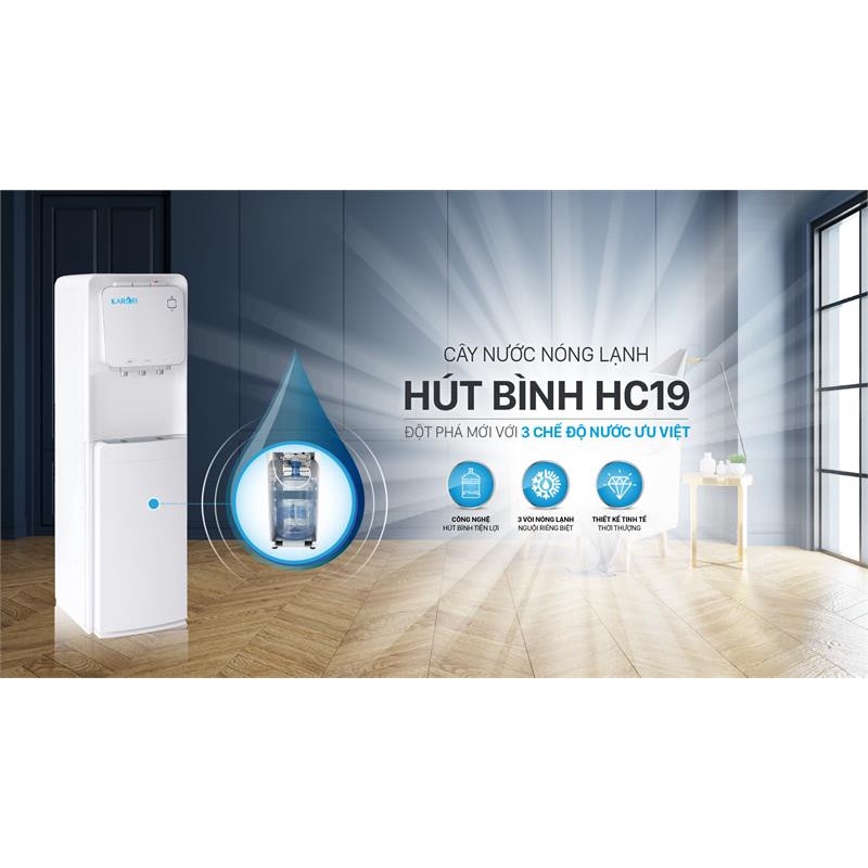 Cây nước nóng lạnh hút bình KAROFI HC19
