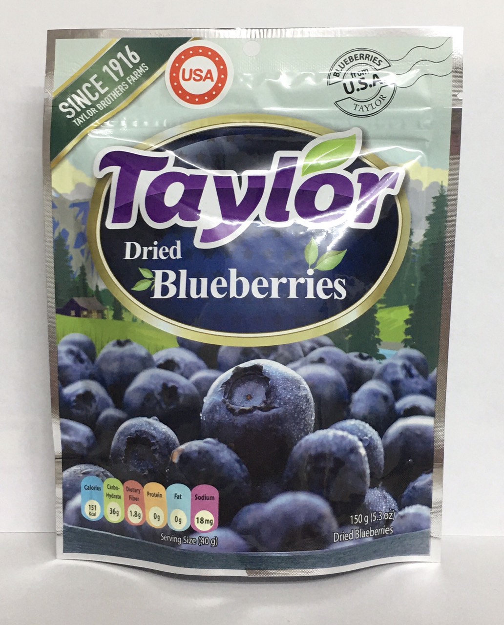 Trái việt quất khô taylor dried bueberries 150gr_giảm 30% khi mua sản phẩm này_ giới thiệu thương hiệu sản phẩm