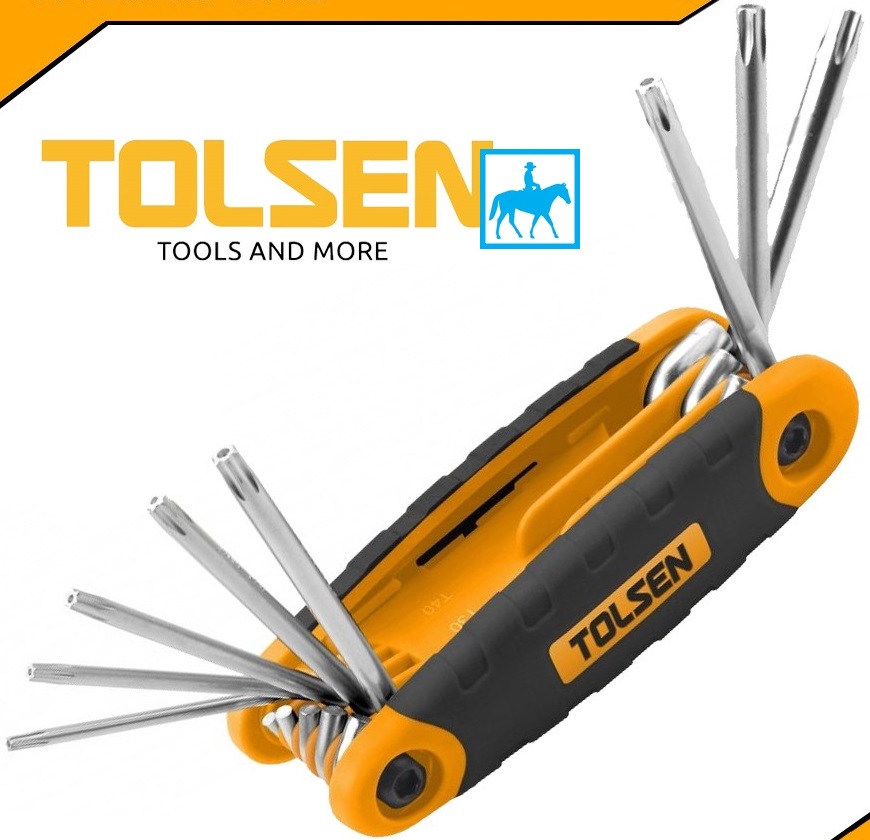 Bộ 8 Lục Giác Bông Xếp Gọn CrV TOLSEN 20069