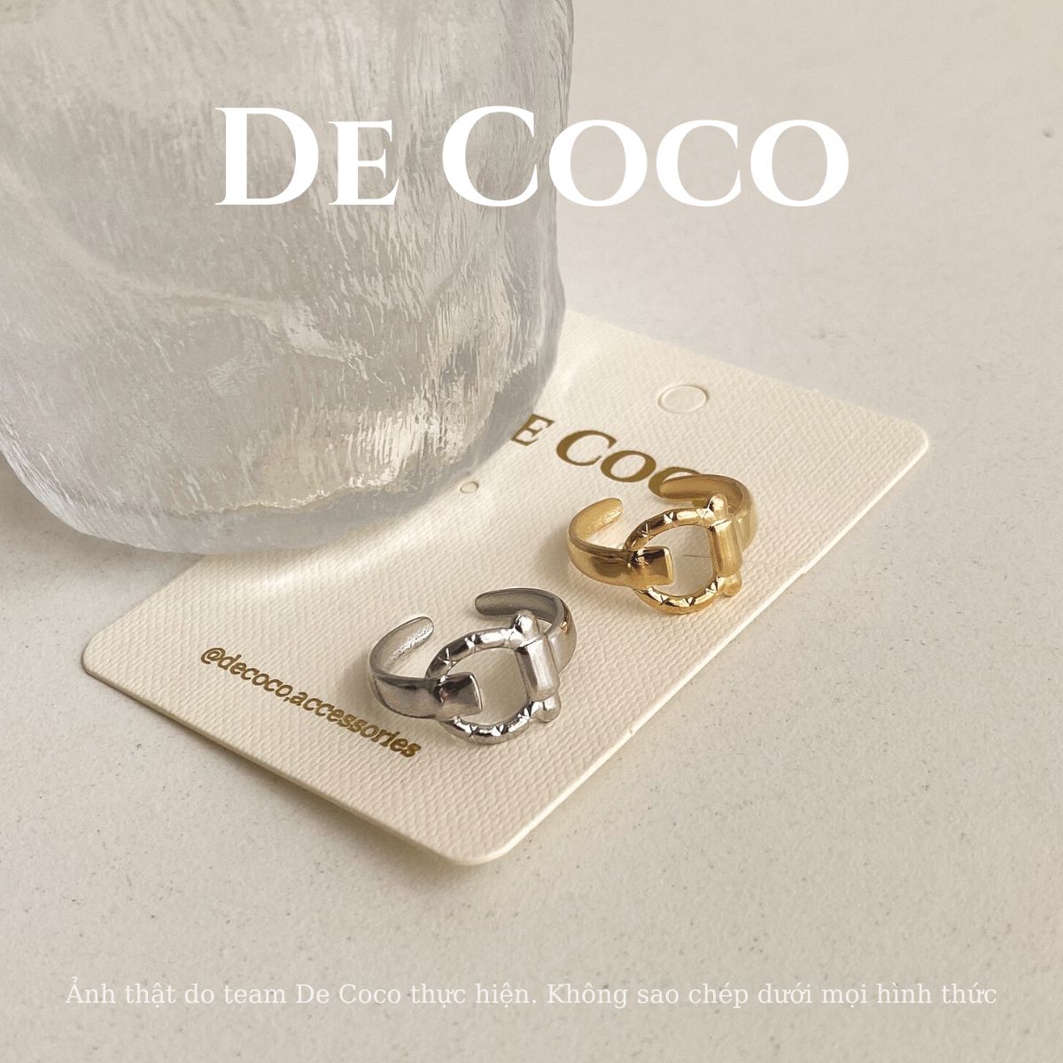 Nhẫn titanitum Oxy De Coco