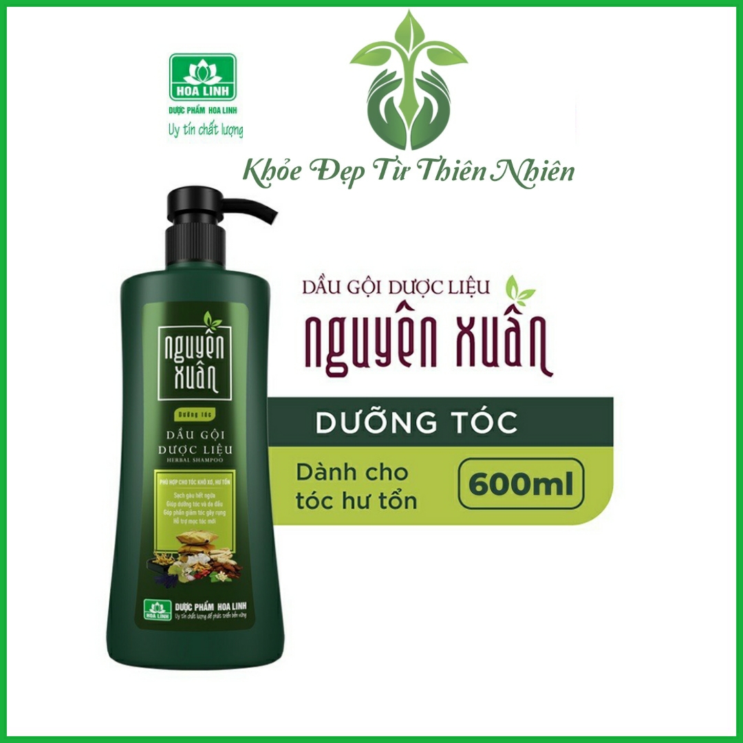 Dầu gội dược liệu dưỡng tóc Nguyên Xuân 350ml /450ml/600ml(Chai xanh dưỡng tóc, phục hồi hư tổn) AT Boutique Cute