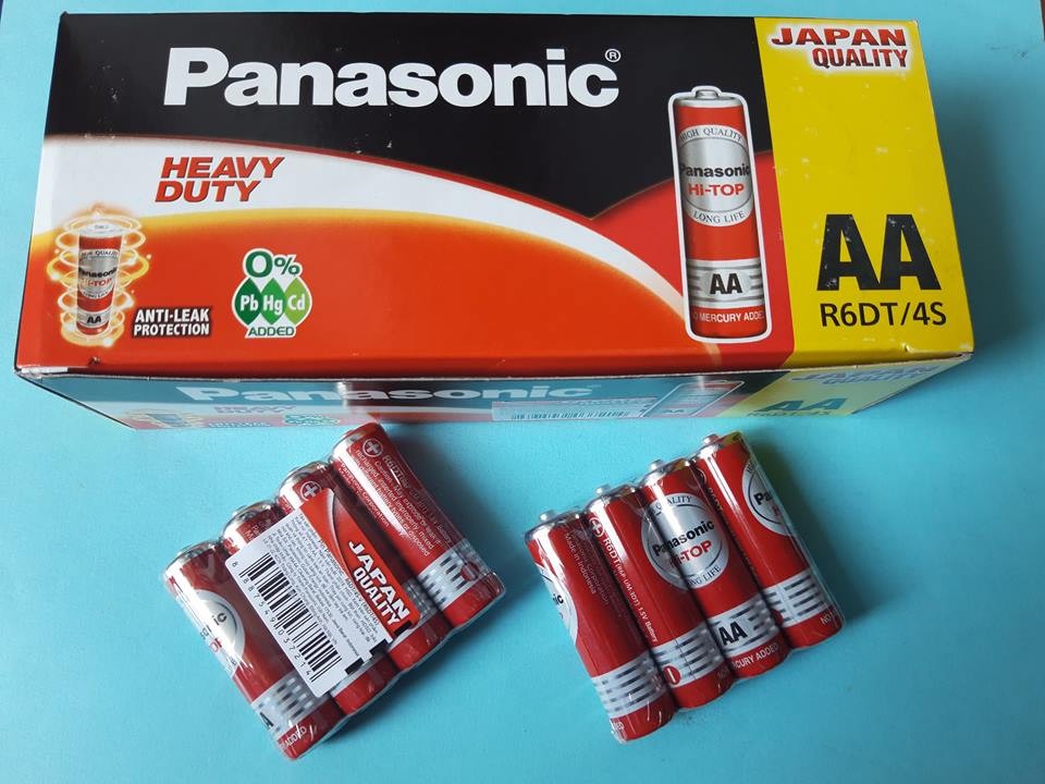 Hộp pin tiểu AA Panasonic đỏ 60 viên