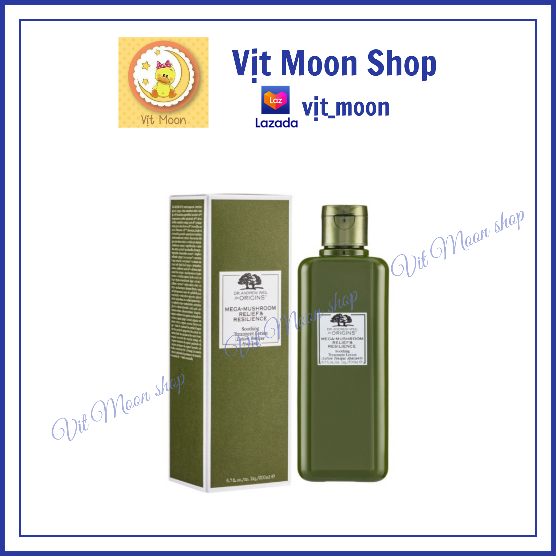 Toner nấm Origins Mega-Mushroom Skin Relief Smoothing Treatment Lotion 200ml