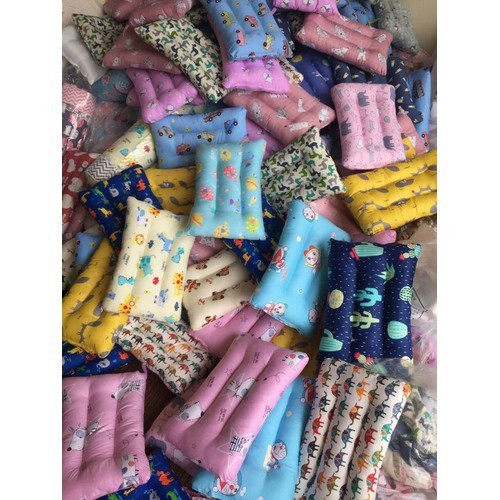 Gối mát xa chống mỏi 3 rãnh cho bé chất liệu Cotton