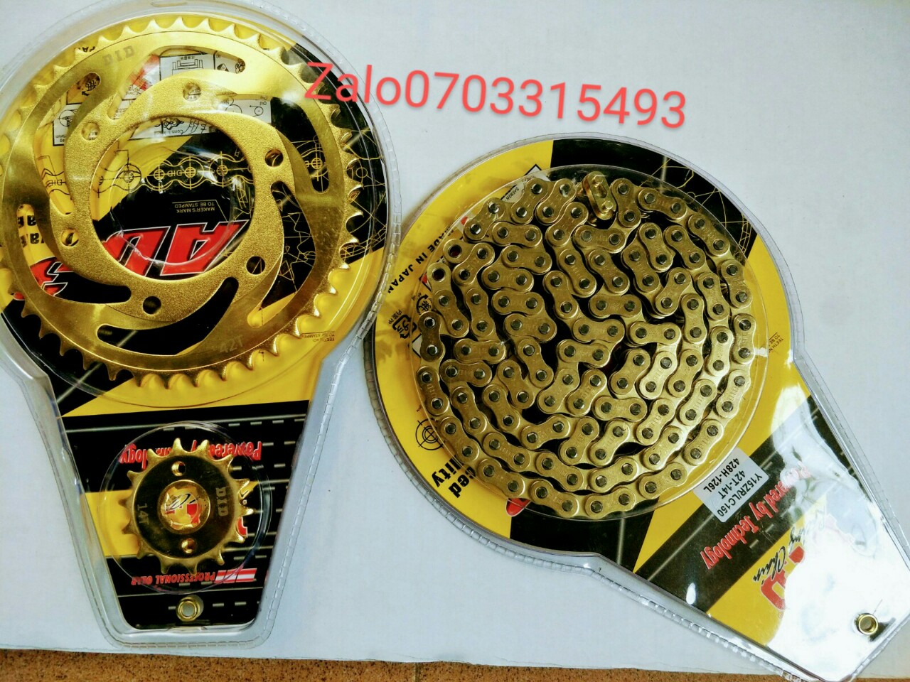 [HCM]Nhông sên dĩa DID gắn các dòng xe máy