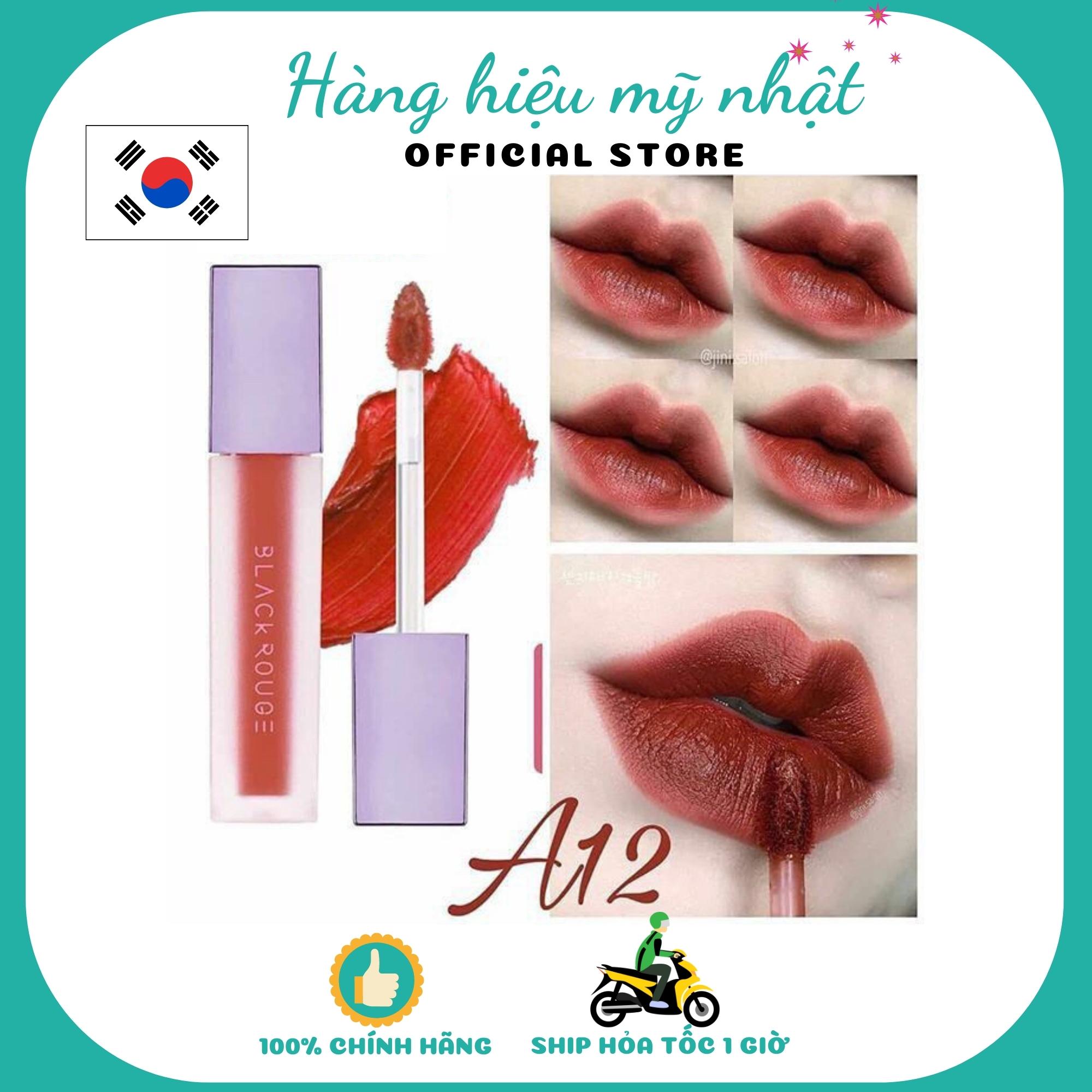 Đủ 17 màu]Son Kem Lì Black Rouge màu 12 nâu đỏ son blackrouge a12