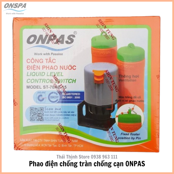 Phao Điện, Công Tắc Điện Phao Nước ONPAS chống tràn tự động