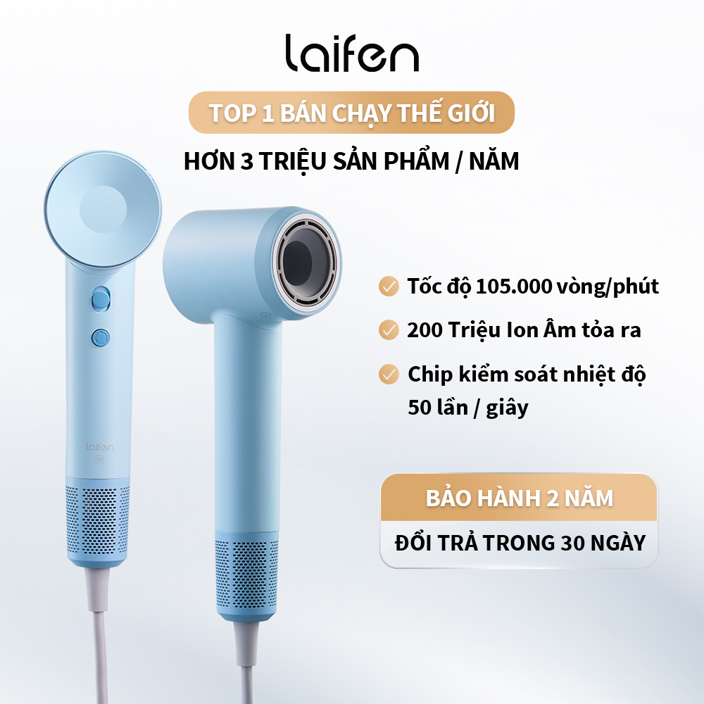Máy sấy tóc ion âm tốc độ cao Laifen SE