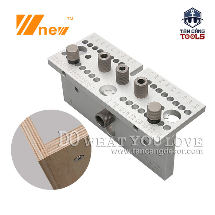 Bộ Cử Khoan Ốc Cam Liên Kết, Chốt Gỗ Wnew ( Bản Nâng Cấp Mới )