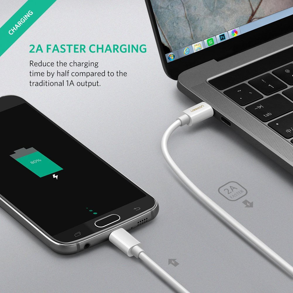 Cáp USB Type-C sang Micro USB dài 1.5m UGREEN 40419 Cáp USB Type-C sang Micro USB dài 1.5m UGREEN 40419