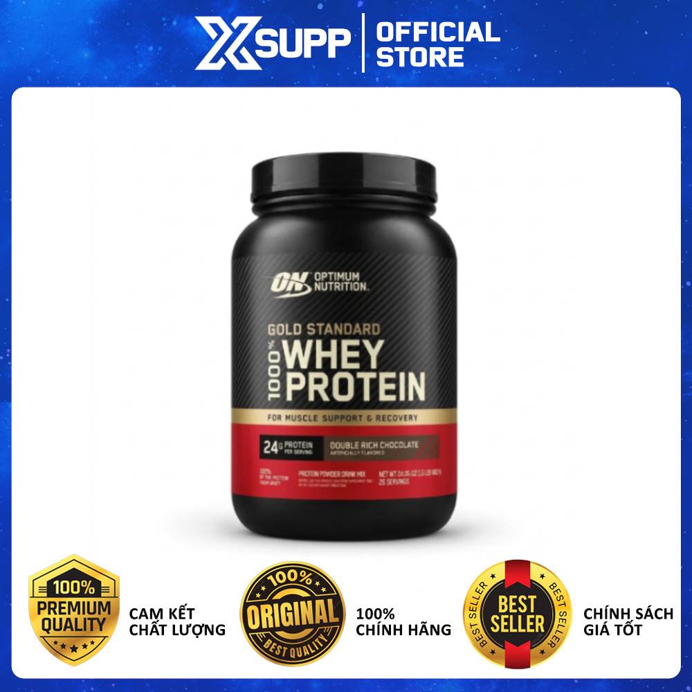 Chính Hãng] Whey Protein Optimum Nutrition Gold Standard 1.5lbs - thay thế bữa ăn lành mạnh giúp tăng cơ giảm mỡ