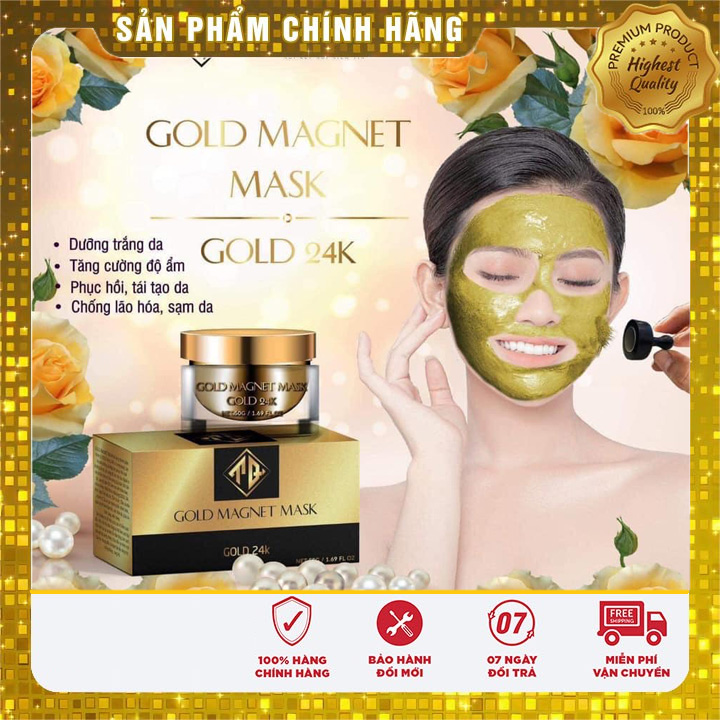 [Chính hãng] mặt nạ vàng từ tính 24k Qlady