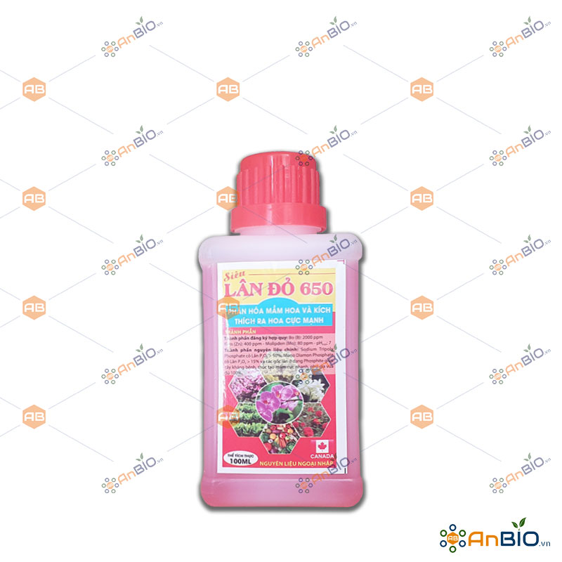 Phân bón lá siêu lân đỏ 650 chai 100ml - a4.1020