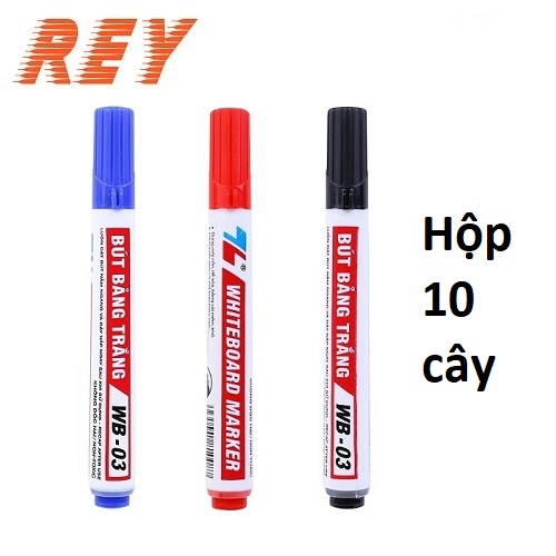 HỘP 10 cây bút lông viết bảng trắng Thiên Long TL WB-03 (xóa được)