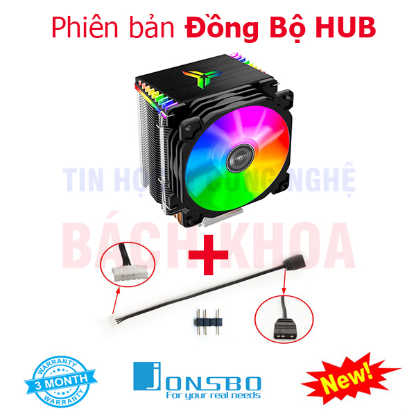 Jonsbo Cr1400 Fan 9cm ARGB Sync - Phiên bản đồng bộ Hub Coolmoon