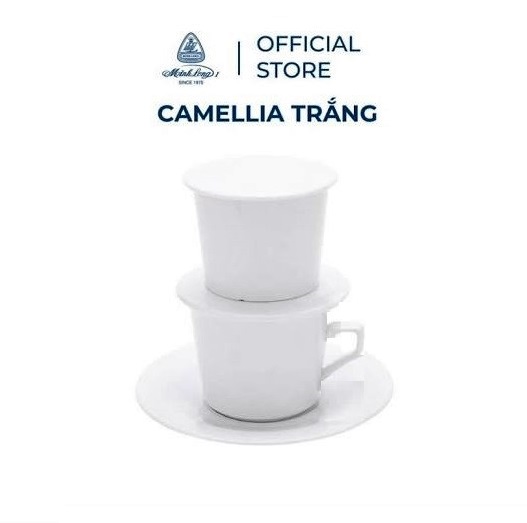 Bộ phin pha cà phê sứ trắng Minh Long - phin pha cà phê sứ minh long