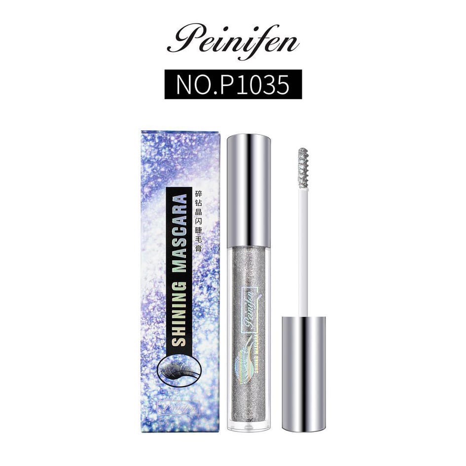 Chuốt mi nhũ kim tuyến shining mascara, chuốt mi nhũ làm dày và cong mi không trôi