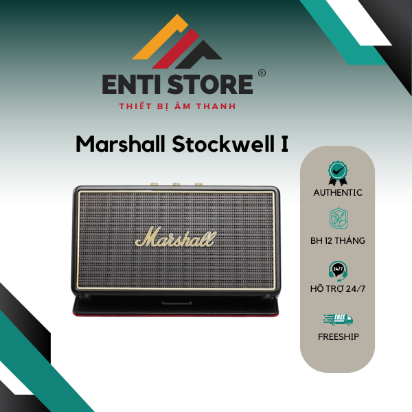 Loa bluetooth marshall stockwell 1 cổ điển - new 100% bảo hành 12 tháng. 1 đổi 1 30 ngày