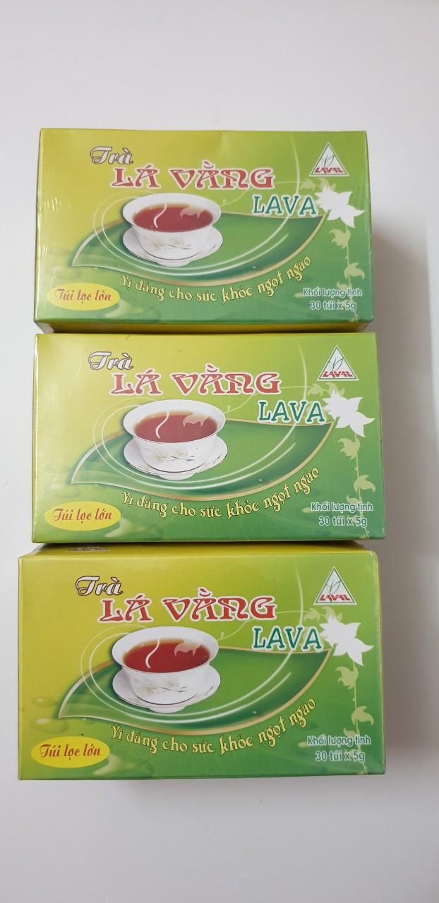 Bộ 4 hộp trà lá vằng lava