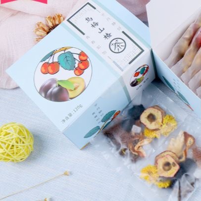 Trà thảo mộc ngũ bảo: ô mai, sơn tra (táo mèo), râu ngô, trần bì, quyết minh tử, hoa cúc, đường phèn - lợi tiểu thanh nhiệt detox - giải độc cơ thể dưỡng nhan giảm mụn mát gan trà hoa thảo mộc 5 vị mix chính hãng nội địa Trung