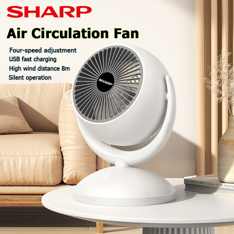 Sharp Quạt sạc điện mini,quạt để bàn,uạt điều hòa Quạt tuần hoàn không khí,quạt tích điện để bàn cỡ lớn pin trâu quạt mini cầm tay quạt tuần hoàn không khí 4 chế độ gió không