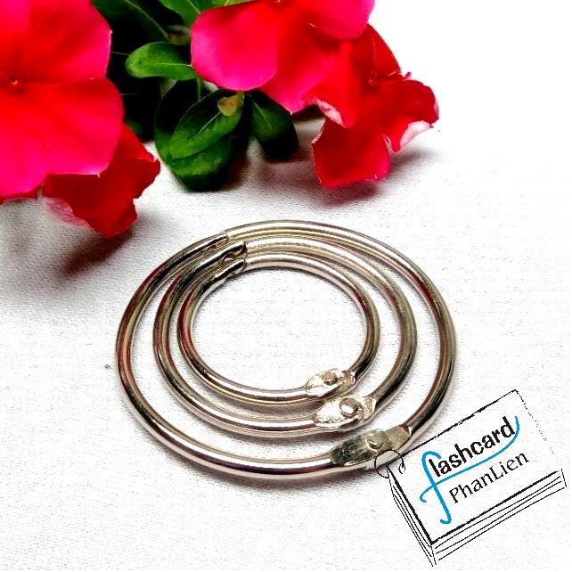 10 khoen tròn các loại dùng làm flashcard và đóng sổ - Flashcard Phan Liên