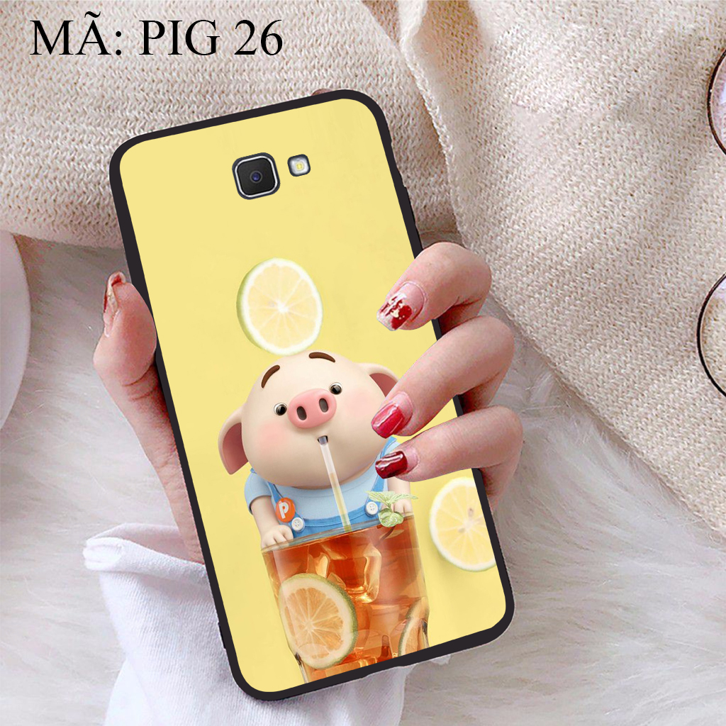 Ốp lưng icase dành cho samsung galaxy j7 prime viền dẻo tpu bst pig cute